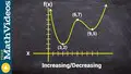 Find intervals that a function is increasing and decreasing 11th Grade ...