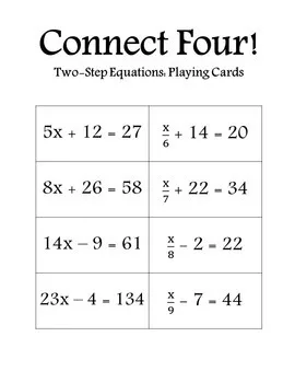 Two Step Equations 8th Grade Quiz | Quizizz