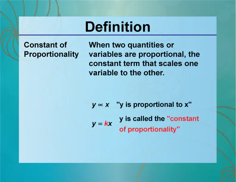 Proportionality
