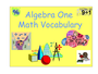 Algebra 1 STAAR Vocabulary Set 6