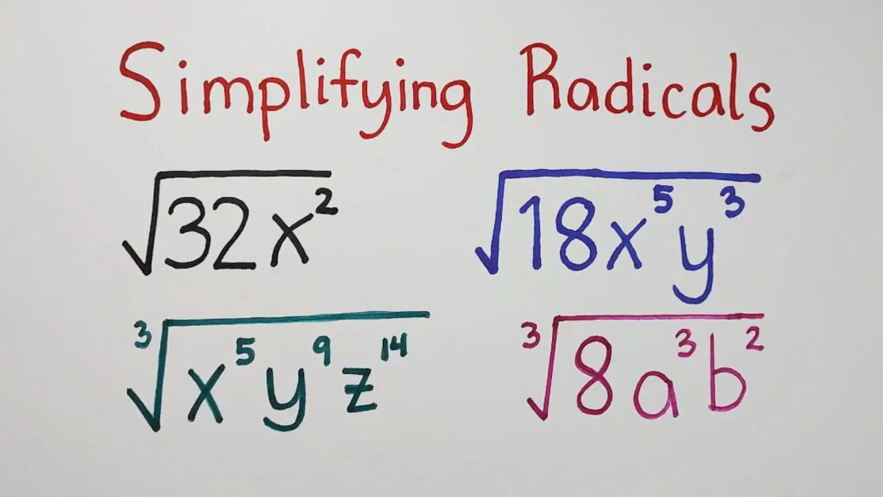 All Operations With Radicals Quiz