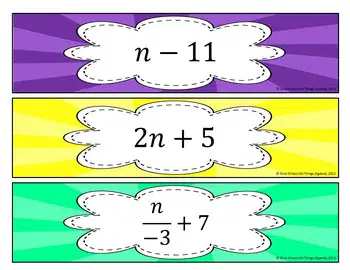 Solving and Translating Equations