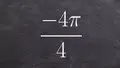 Learn How to Graph a Negative Angle in Standard Form 11th Grade ...