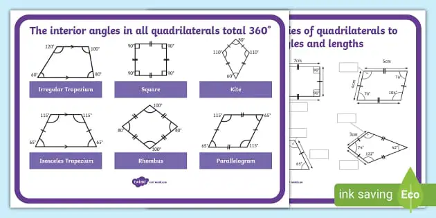 Quadrilaterals and Angles 9th Grade Quiz | Quizizz