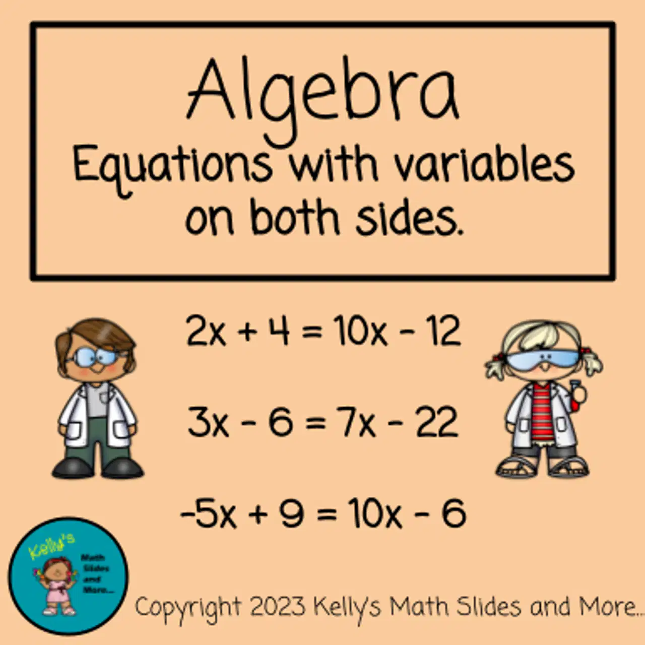 Solving Equations with the Variable on Both Sides Quiz