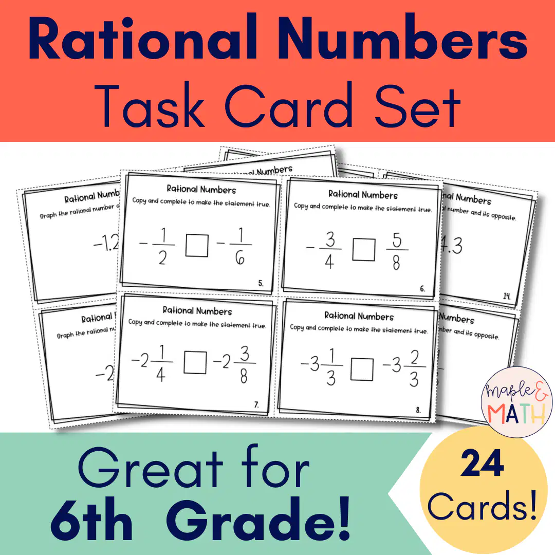 Comparing and Ordering Rational Numbers