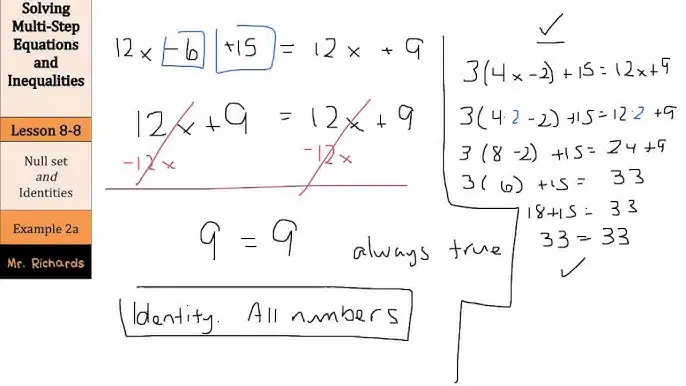 Multistep Equations and Inequalities 8th Grade Quiz | Wayground