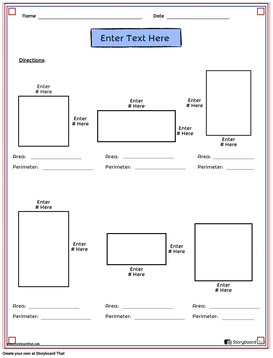 Area and Perimeter of Rectangles
