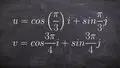 Finding the angle between 2 vectors given vectors as linear ...