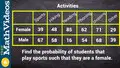 Determining the conditional probability from a contingency table 11th ...