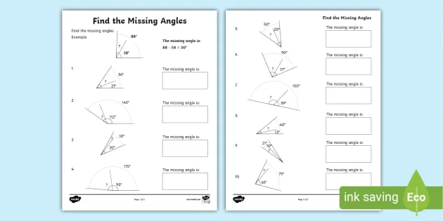 Finding Missing Angles 8th Grade Quiz | Quizizz