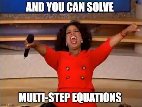 Solving Equations Pre-Assessment