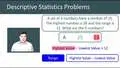 Problem Solving with Descriptive Statistics 11th Grade - University ...