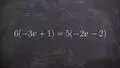 How to solve a multi step problem with distributive property on both ...