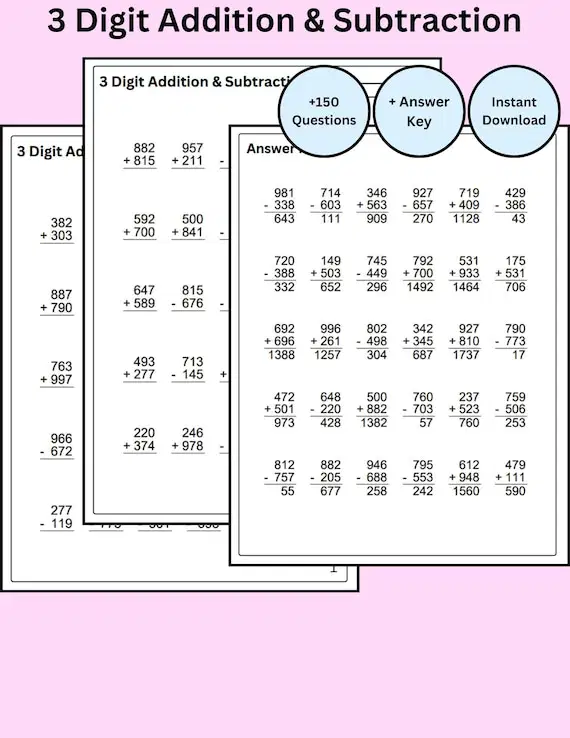 Multi-Digit Addition and Subtraction 4th Grade Quiz | Quizizz