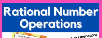 Rational Number Operations Task Cards Practice 7th Grade Passage ...