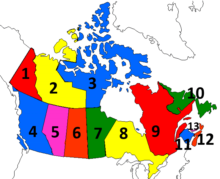 Canadian Provinces Territories And Capitals Map Quiz Review Quiz
